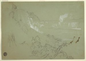 Niagara Falls from the Base of Prospect Point, 1856 or 1858 by Frederic Edwin Church