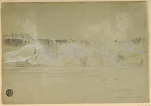 Niagara Falls in Snow, from the Northwest, March 20, 1856 by Frederic Edwin Church