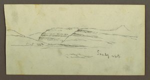 Plain and Mountain Range, possibly 1868 by Frederic Edwin Church
