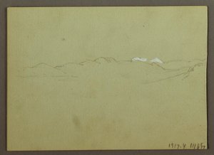 Plant and Landscape Study, April 28, 1869 by Frederic Edwin Church