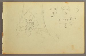 Plant Study, Faces, possibly 1844 by Frederic Edwin Church
