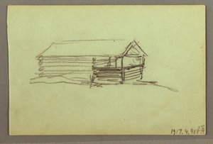Portion of Mountain Ridge, possibly 1856 by Frederic Edwin Church