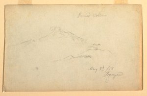 Purese Volcano Seen from Popayan, Colombia, August 9, 1853 by Frederic Edwin Church