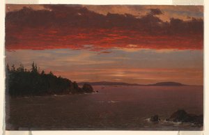 Schoodic Peninsula from Mount Desert at Sunrise, 1850-55