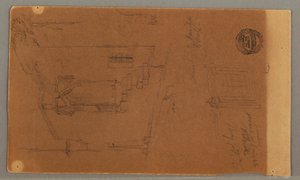 Side view of building, window, May 29, 1868 by Frederic Edwin Church