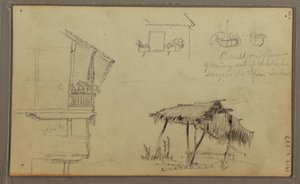 Sketches, Ecuador or Colombia; Verso: Sketches, Ecuador or Colombia, 1857
