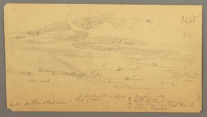 Sky Study over Ridge, July 1866 by Frederic Edwin Church