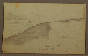 Sloping mountains, possibly 1860s