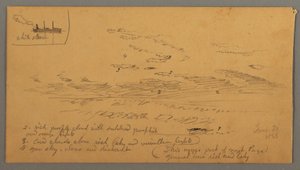 Steamboat, Sky Study, June 30, 1866 by Frederic Edwin Church