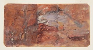 Study of Rocks, Petra, February 1868 by Frederic Edwin Church