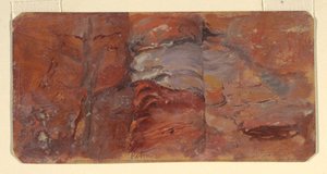 Study of Rocks, Petra, February 1868 by Frederic Edwin Church