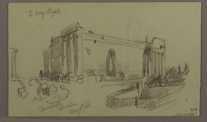 Study of Temple Ruins, May 8, 1868 by Frederic Edwin Church