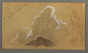 Summit with Large Clouds, possibly 1868 by Frederic Edwin Church