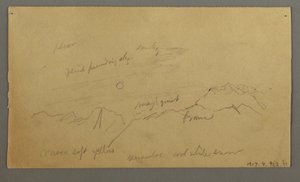 Summit with Large Clouds, possibly 1868 by Frederic Edwin Church