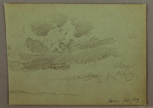 Sun Ray Behind Clouds, September 1869