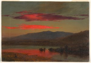 Sunset, Hudson, New York, December 25, 1873 by Frederic Edwin Church