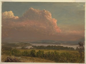 Sunset Across the Hudson Valley, June 1870 by Frederic Edwin Church