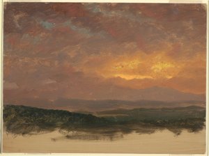 Sunset Over the Catskills, 1870–80 by Frederic Edwin Church
