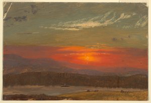 Sunset Over the Catskills, 1870–80 by Frederic Edwin Church