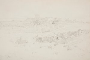 Temples at Morning, Baalbek, May 12, 1868 by Frederic Edwin Church