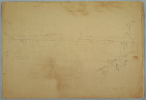 The Canadian Falls, July 1856 by Frederic Edwin Church