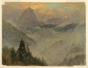 The Hochkalter, near Berchtesgaden, 1868 by Frederic Edwin Church