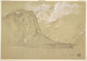 The Königssee and Schrainbach Falls, July 1868 by Frederic Edwin Church