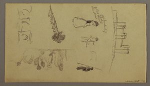 Two Studies of Town on a Mountain Top, possibly 1868–69 by Frederic Edwin Church