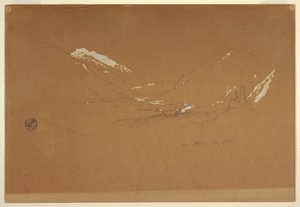 Valley "near Golling," Austria, August 5, 1868 by Frederic Edwin Church