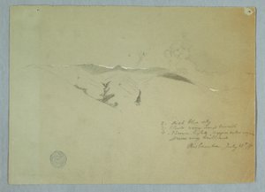 Valleys and Snow Covered Ridges, Riobamba, Ecuador, July 13, 1857 by Frederic Edwin Church
