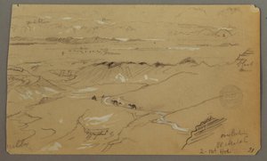 View across Wady el-Arabah, February 20, 1868 by Frederic Edwin Church
