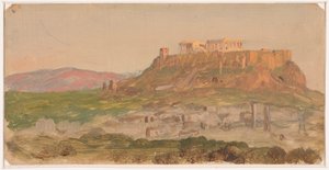 View of the Acropolis from the South, Athens, April 1869 by Frederic Edwin Church
