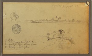 Views of the East Bank of the Guayas River, opposite Guayaquil, Ecuador, May 1857 by Frederic Edwin Church