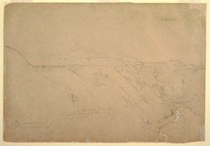 Volcano Puresé and the Rio de Vinagre, Purese, Colombia, August 1853 by Frederic Edwin Church