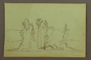 Wooded Shore of Lake, possibly 1856 by Frederic Edwin Church