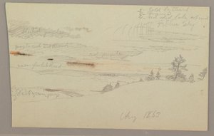Wooded Slope, Hill Country, 1863 by Frederic Edwin Church