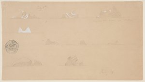 Floating Icebergs by Frederic Edwin Church