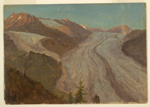 Great Aletsch Glacier, Switzerland by Frederic Edwin Church