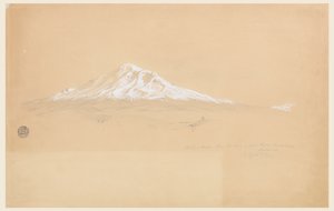 Mount Chimborazo from the House of Senior Pablo Bustamante, Riobamba, Ecuador by Frederic Edwin Church