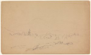 Mount Katahdin from the West by Frederic Edwin Church
