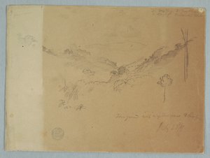 Mountain Landscape near Jorje, Ecuador by Frederic Edwin Church