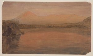 Mounts Katahdin and Turner from Lake Katahdin by Frederic Edwin Church