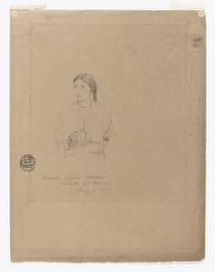 Portrait of Bolivian Girl: Senorita Filetta Molina Bolador del Carmen, Colombia by Frederic Edwin Church