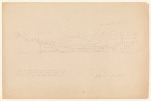 Shore of Lake and Foothills of Mount Katahdin by Frederic Edwin Church