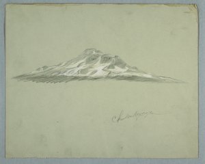 Snow-covered Peak of Mount Chimborazo, Ecuador by Frederic Edwin Church