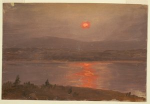 View Across the Hudson at Sunset