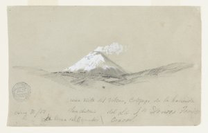 View of Cotopaxi from the Hacienda San Antonio, Ecuador by Frederic Edwin Church
