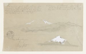 Views of Puracé Volcano, Colombia and Mt. Sincholagua, Ecuador by Frederic Edwin Church