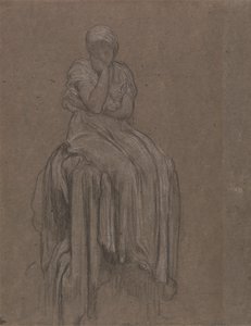Study for Solitude by Frederic Leighton