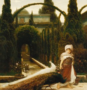 The Moorish Garden; a Dream of Granada by Frederic Leighton